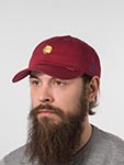 Бейсболка DJINNS арт. Dad Cap Bitter (бордовый)